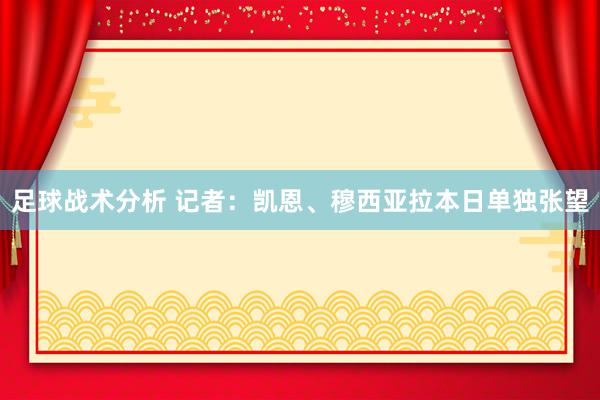 足球战术分析 记者：凯恩、穆西亚拉本日单独张望