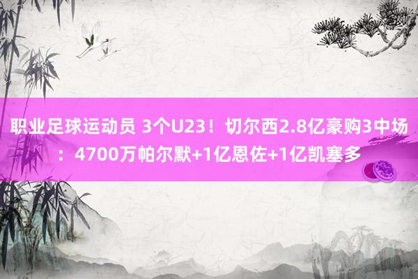 职业足球运动员 3个U23！切尔西2.8亿豪购3中场：4700万帕尔默+1亿恩佐+1亿凯塞多