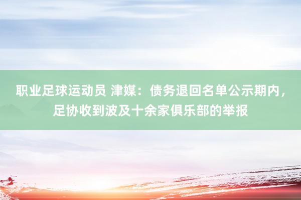 职业足球运动员 津媒：债务退回名单公示期内，足协收到波及十余家俱乐部的举报